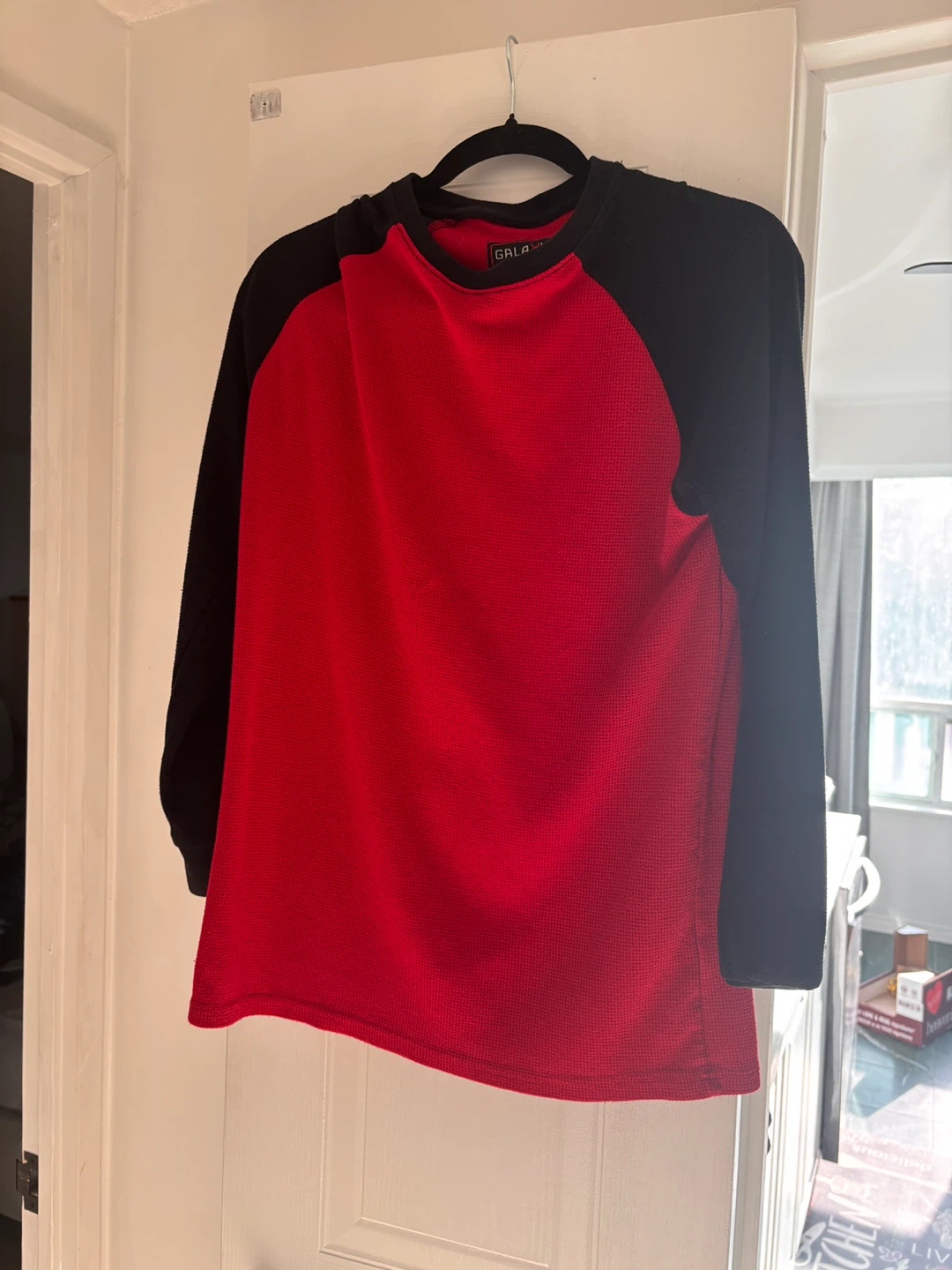 GALAXY by HARVIC Red & Black Long Sleeve Shirt X-Large