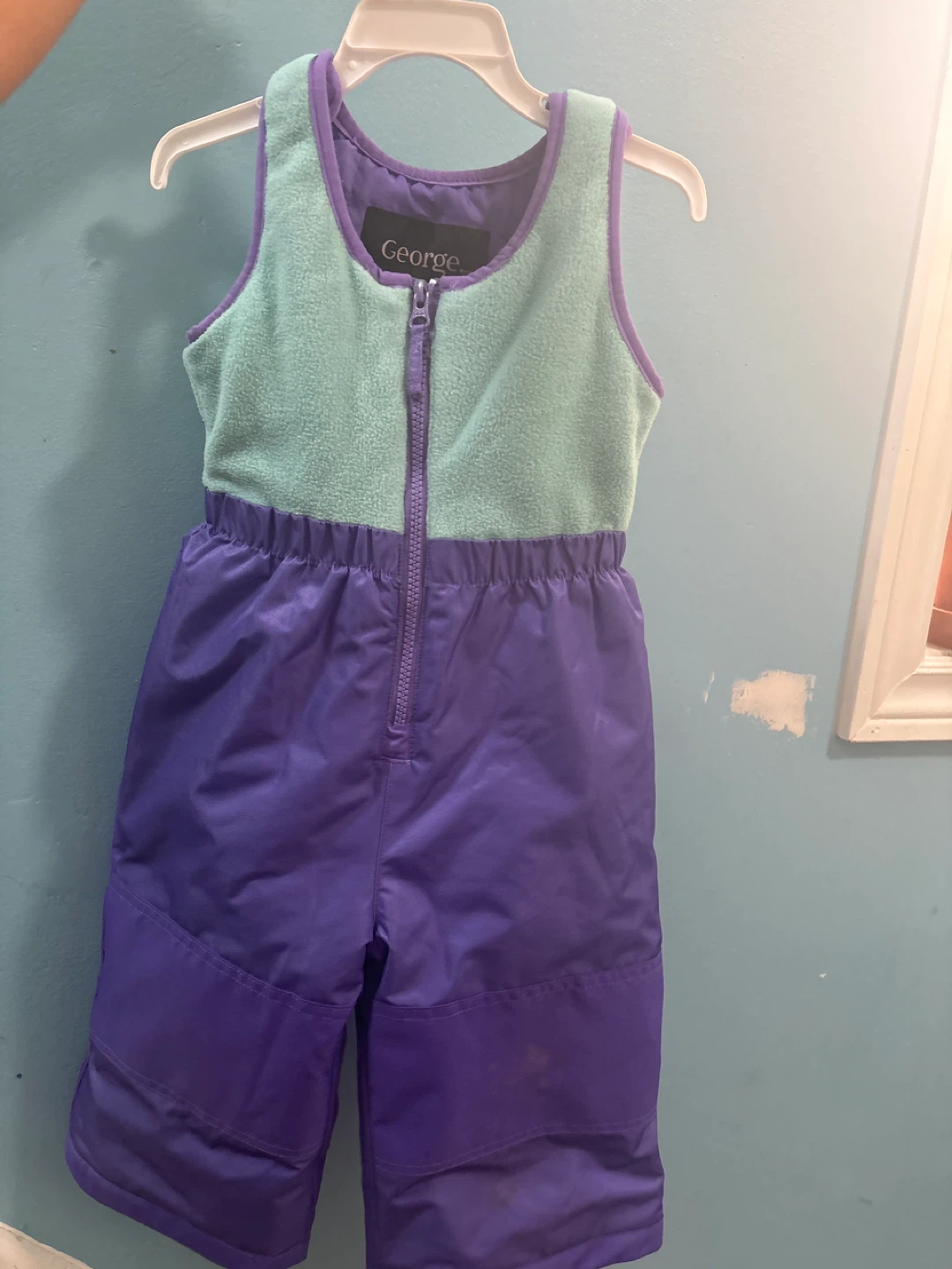 George Kids Snowsuit - Purple/Mint