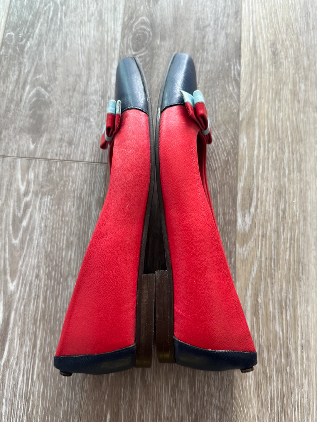 El Ganso Red & Navy Pointed Flats - EU 37 / UK 4 - photo 3