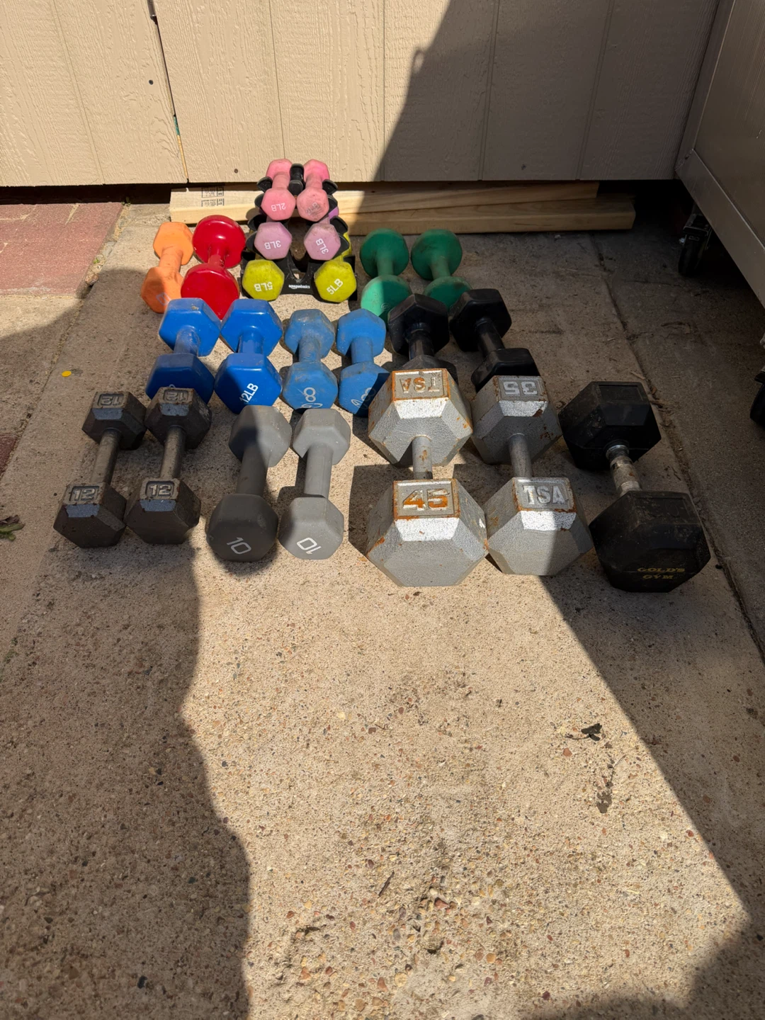 Dumbbell Set - Various Weights and Brands