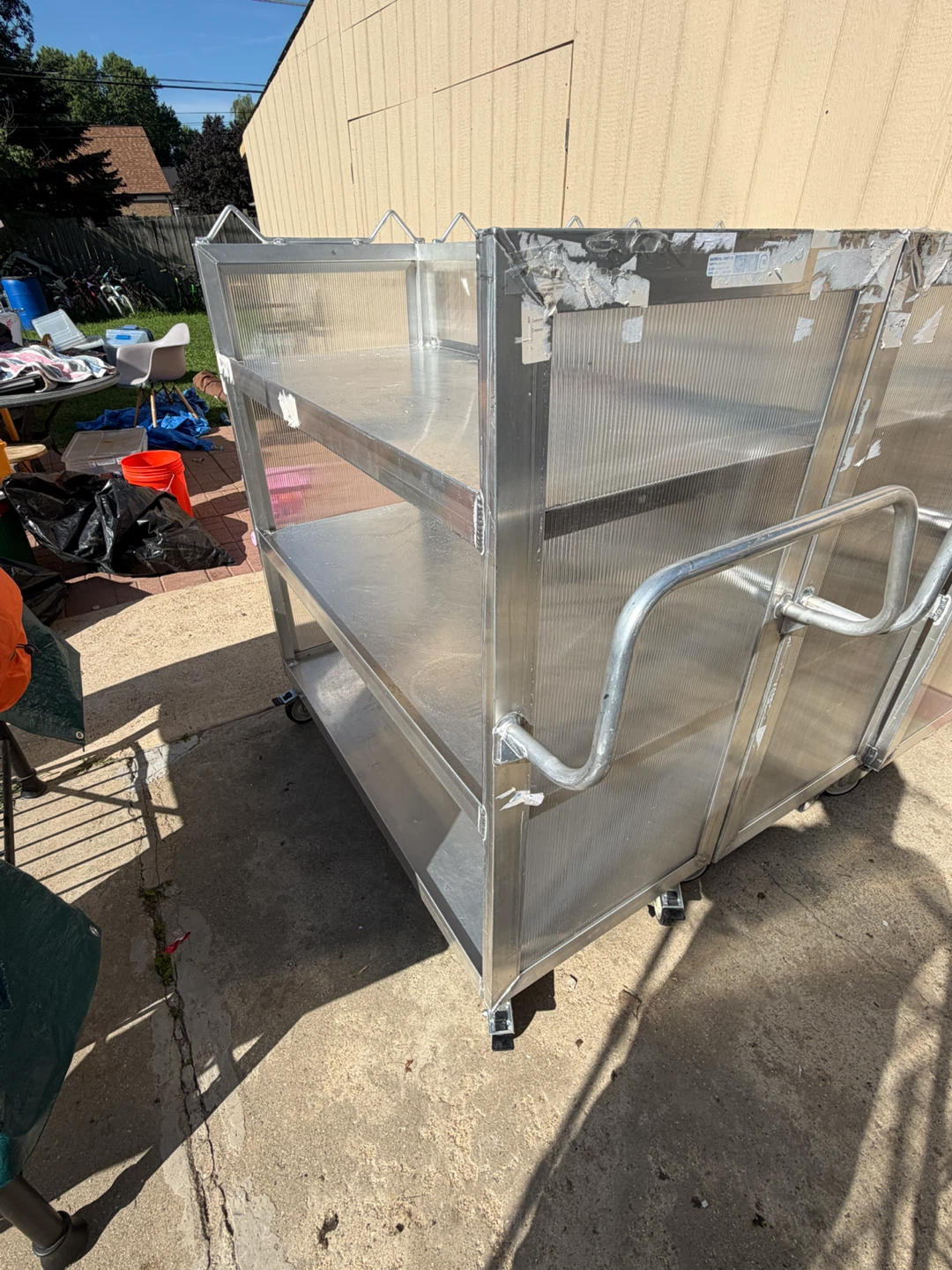 3-Tier Rolling Utility Cart with Handle - photo 3