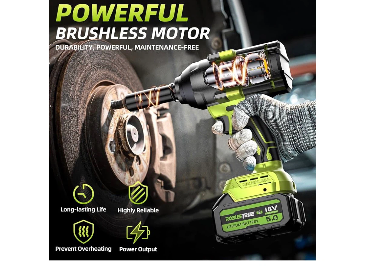 ROBUSTTRUE 18V Cordless Impact Wrench Kit - photo 2