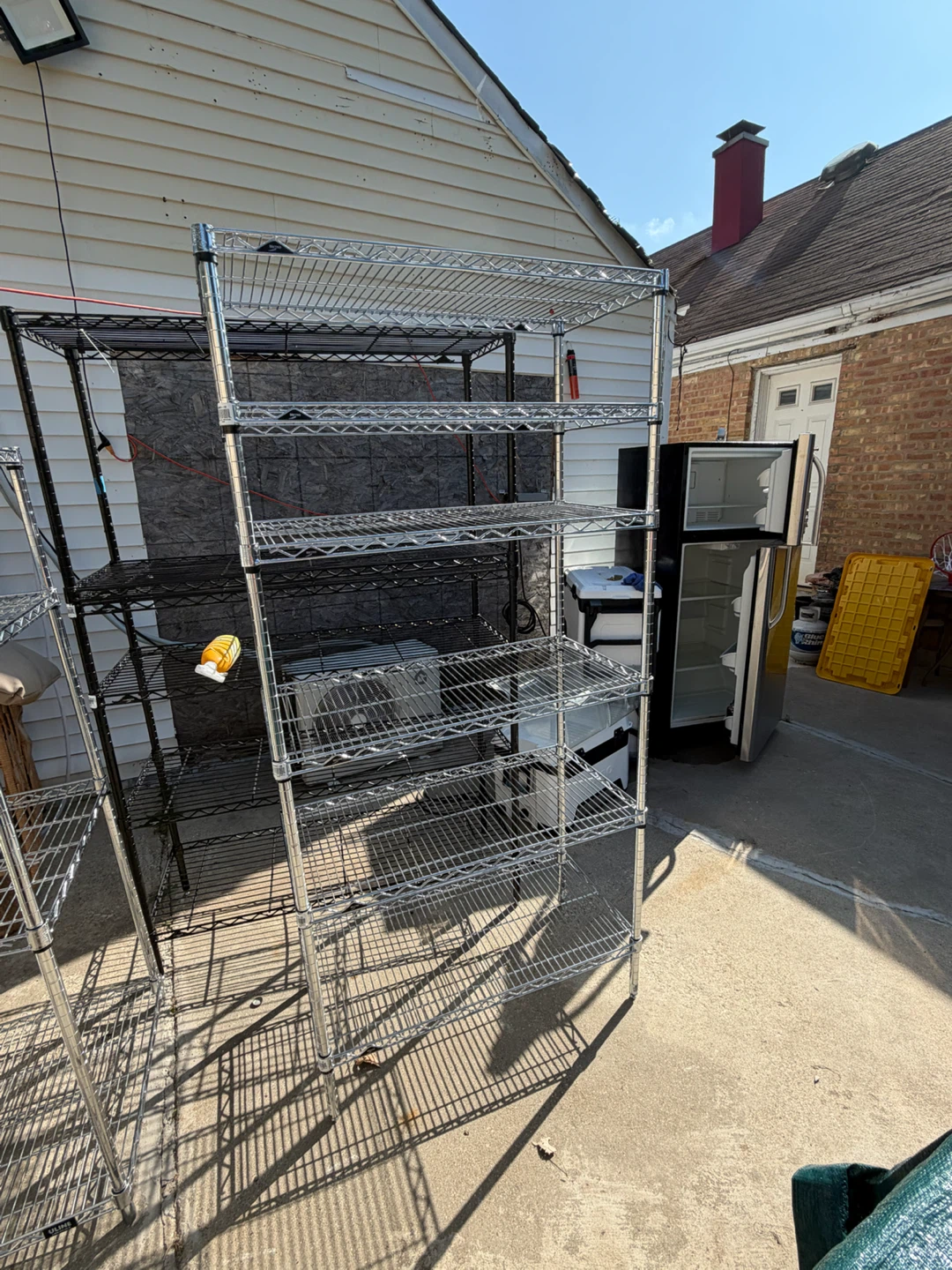 Chrome Wire Shelving Unit