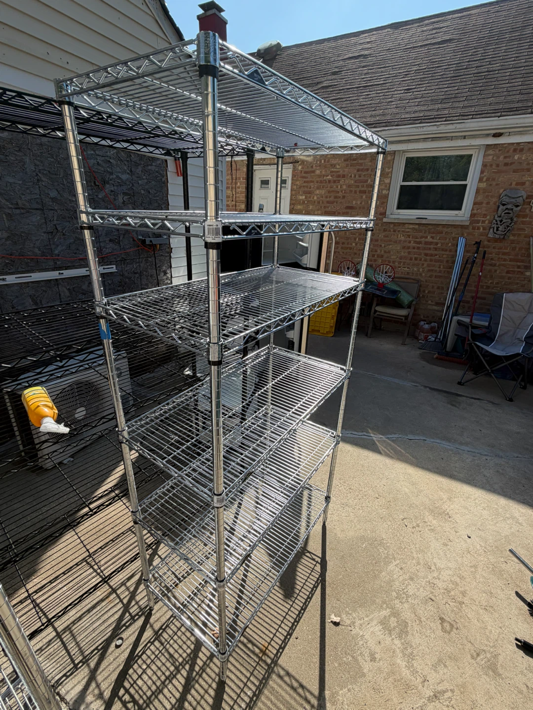 Chrome Wire Shelving Unit - photo 2