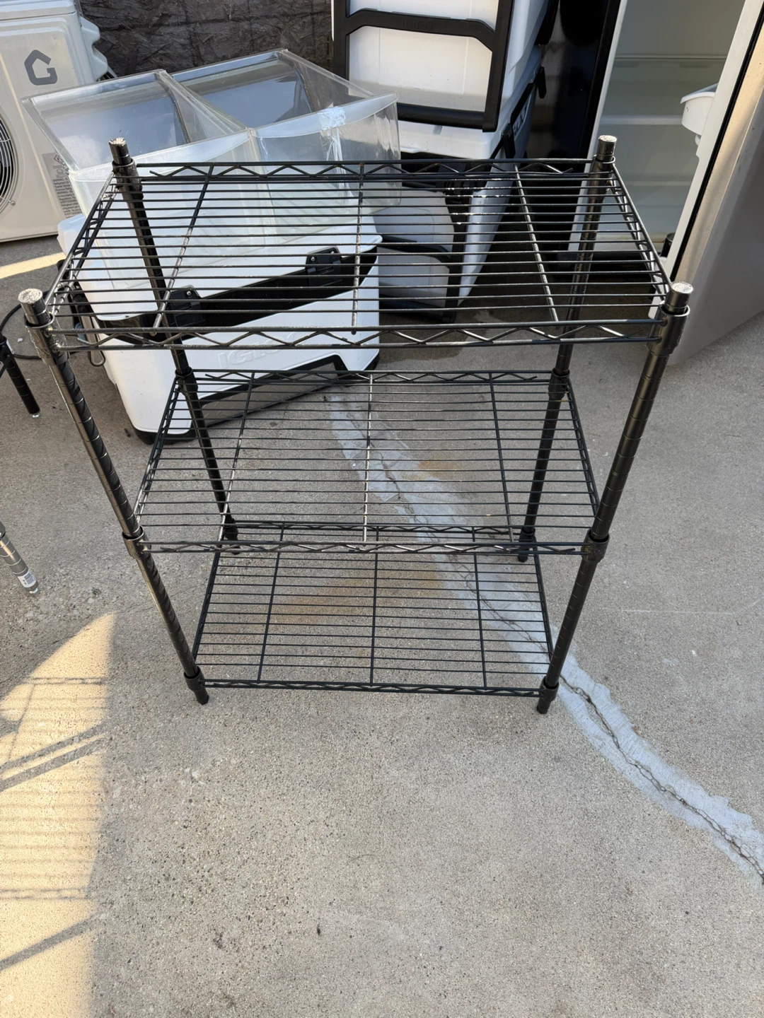 Black Wire Shelving Unit