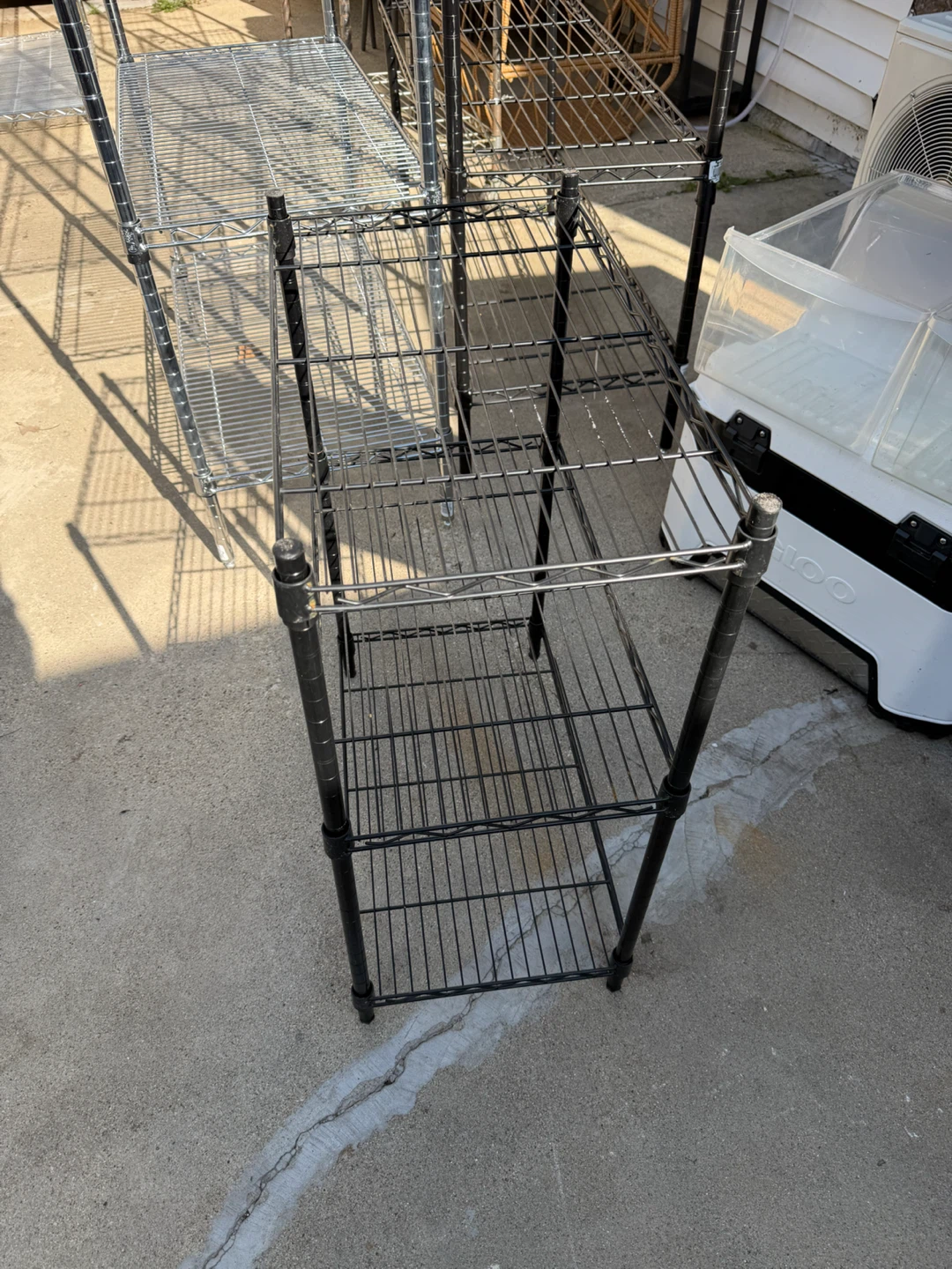 Black Wire Shelving Unit - photo 2