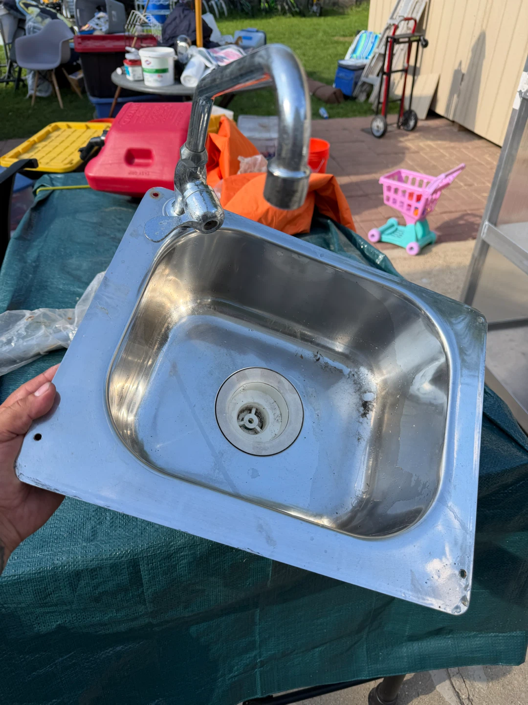 Stainless Steel Utility Sink with Faucet - photo 2