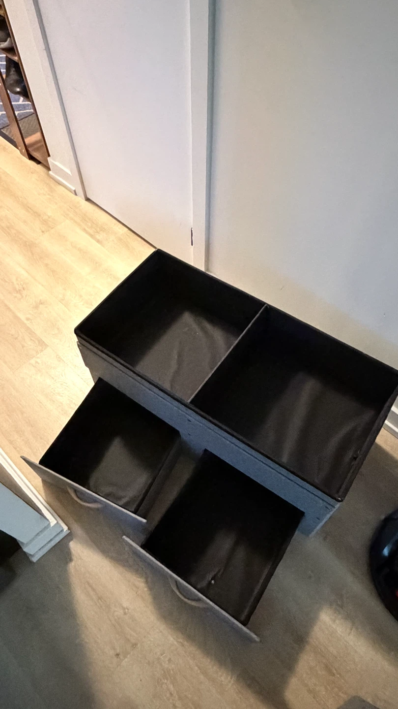 Grey Storage Ottoman - photo 2