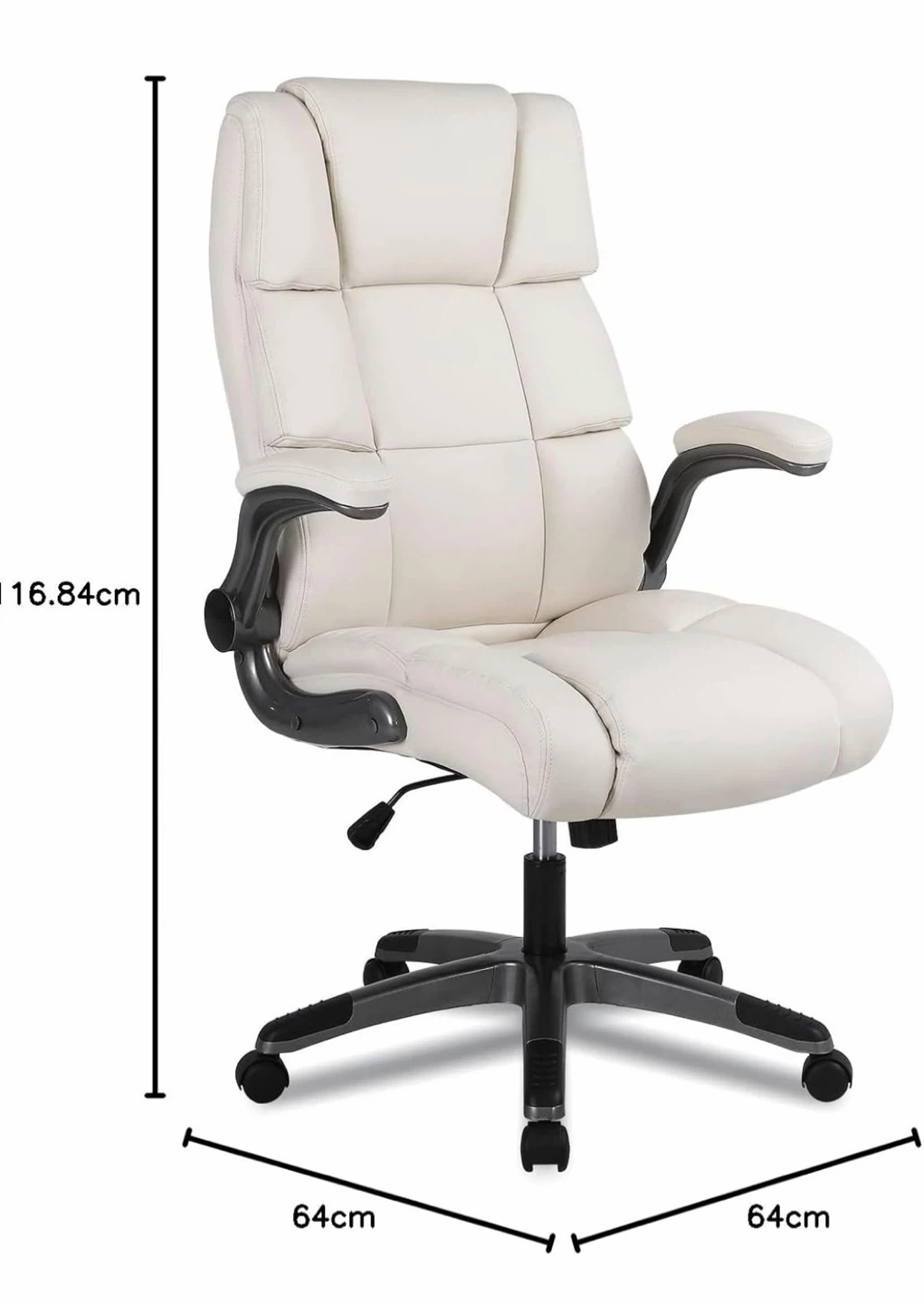 Cream Executive Office Chair - photo 3