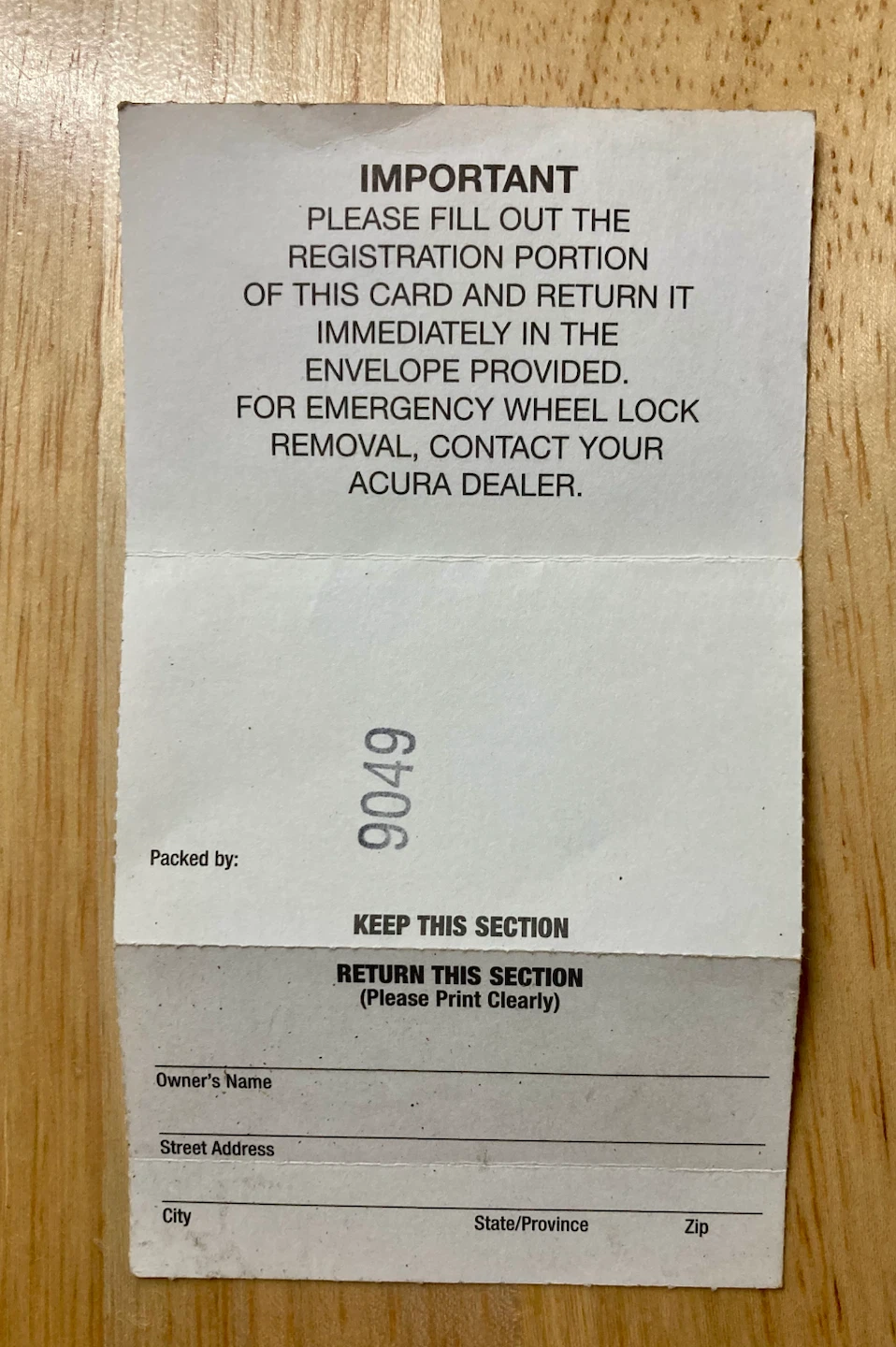 Honda/Acura Wheel Lock Set - photo 5