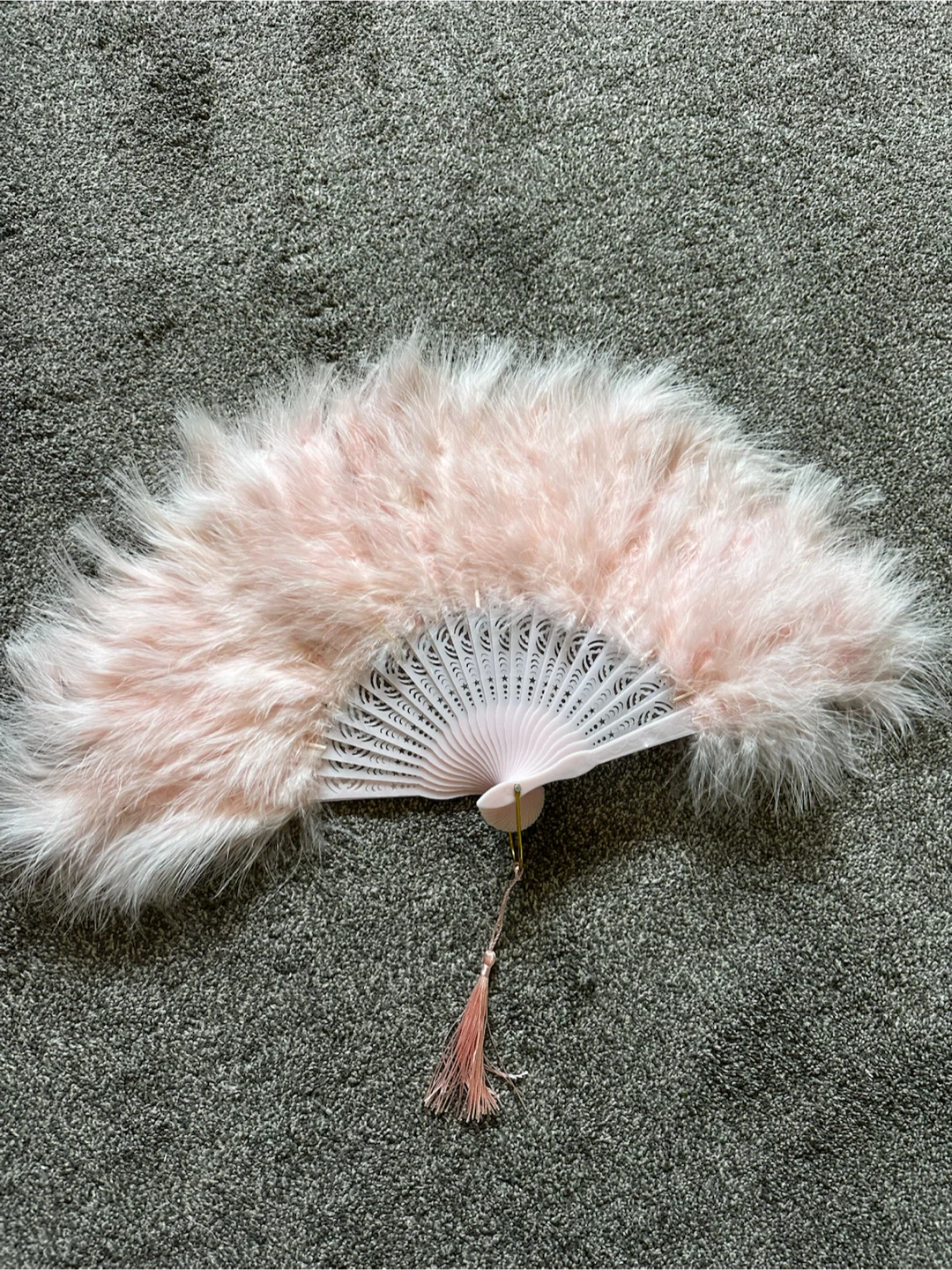 Pink Feather Fan
