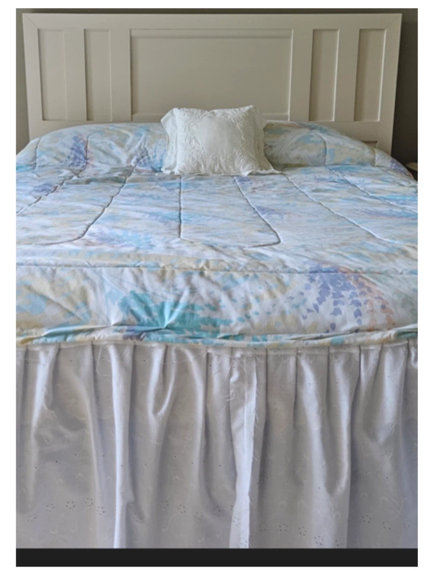 Queen headboard, metal frame, mattress and boxspring - photo 2