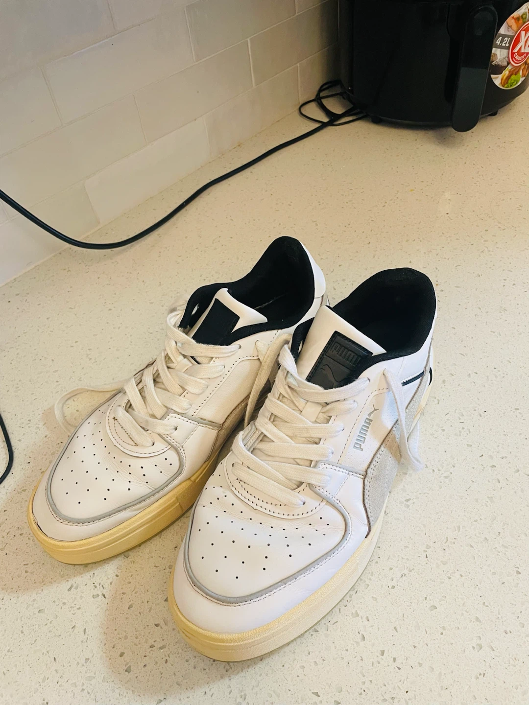 Puma White & Grey Sneakers - photo 2