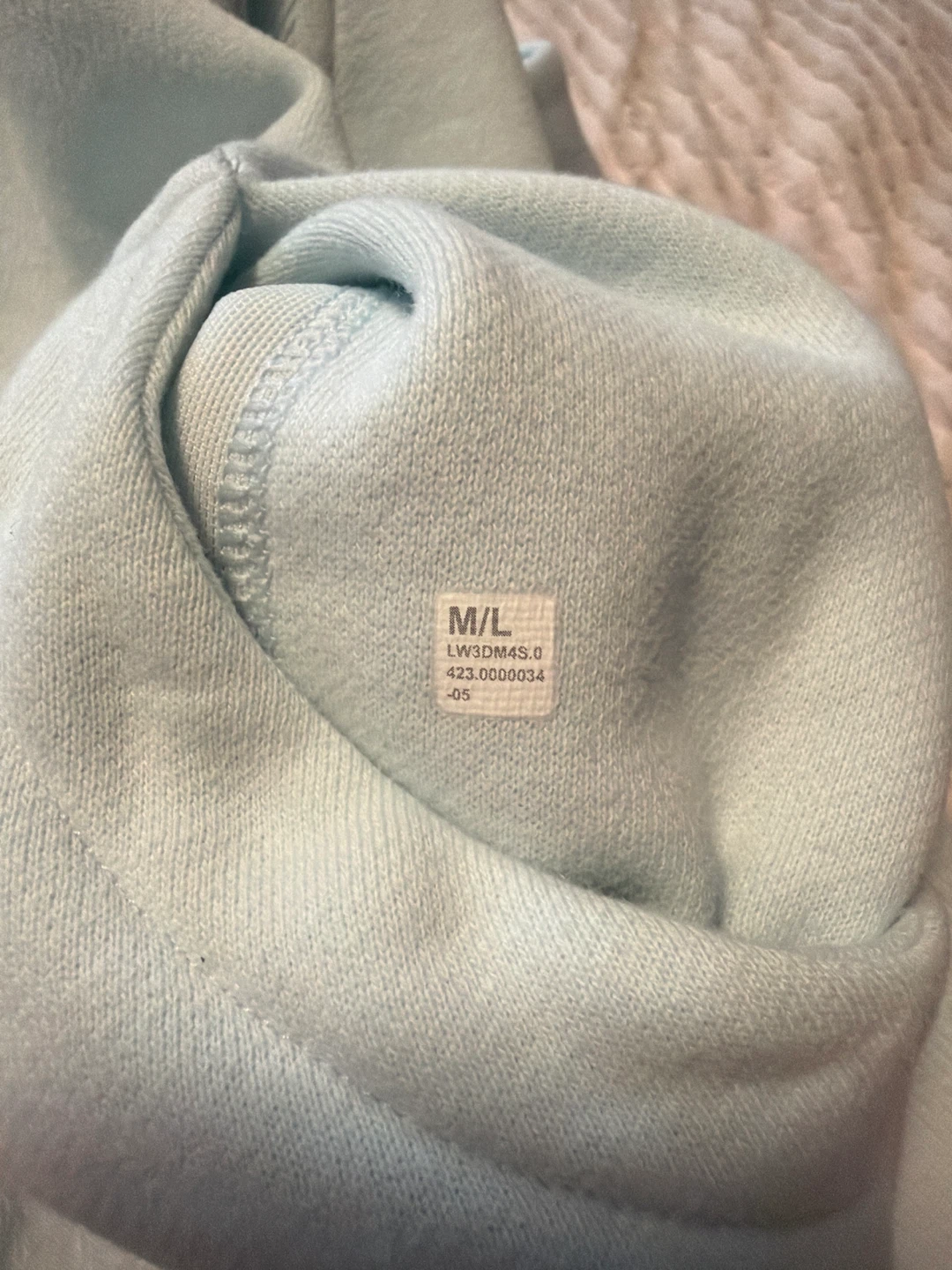 Lululemon Half Zip Hoodie Light Blue M/L - photo 4
