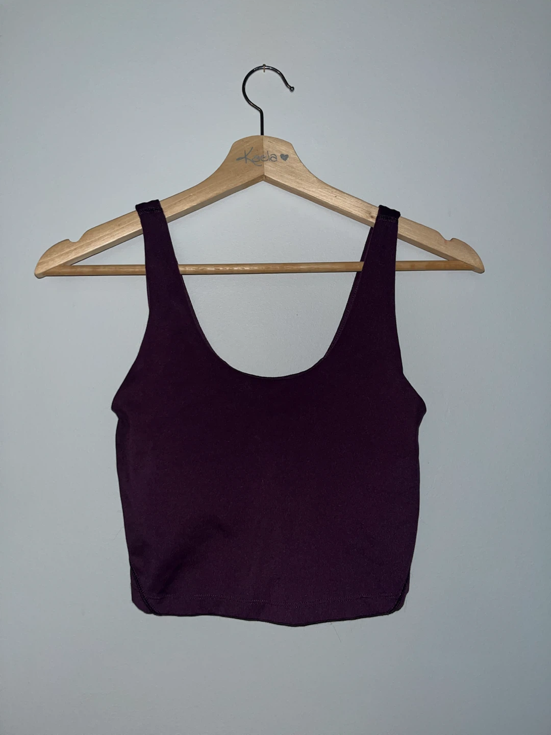 Purple Athletic Crop Top