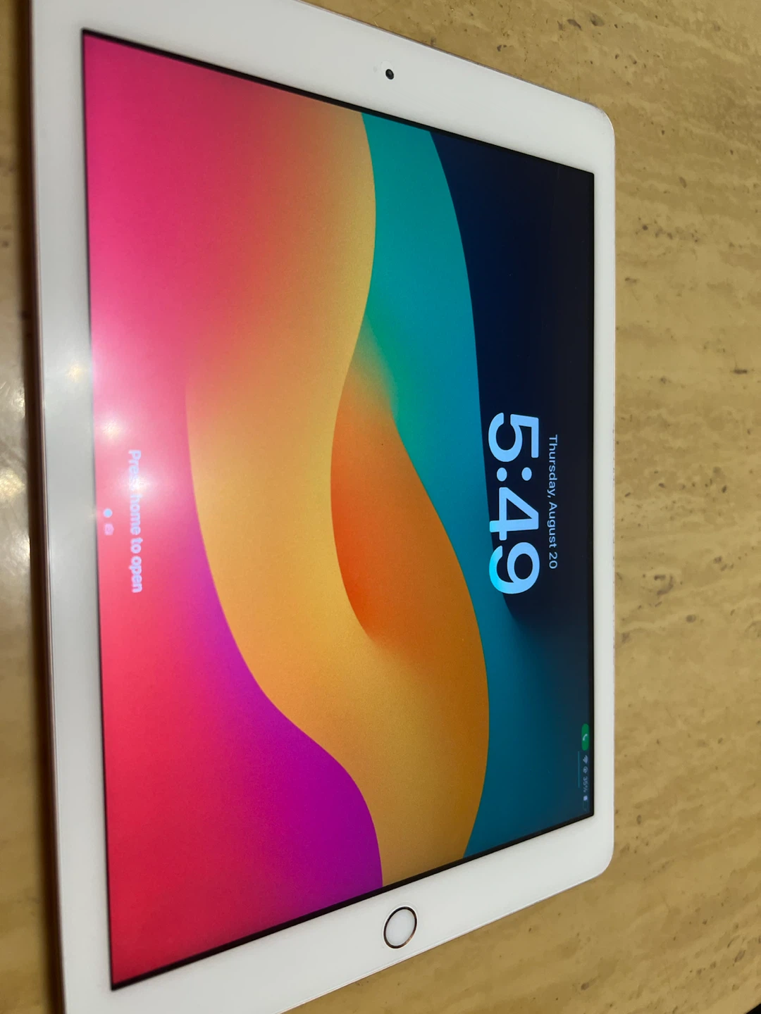 Rose Gold iPad with Black Case - photo 2