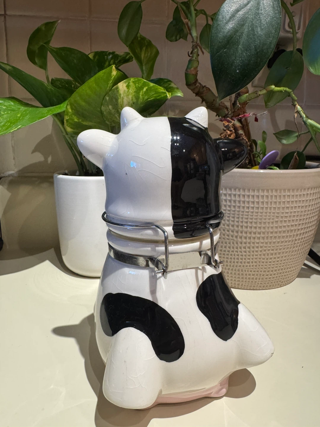 Cow Ceramic Storage Jar - photo 2