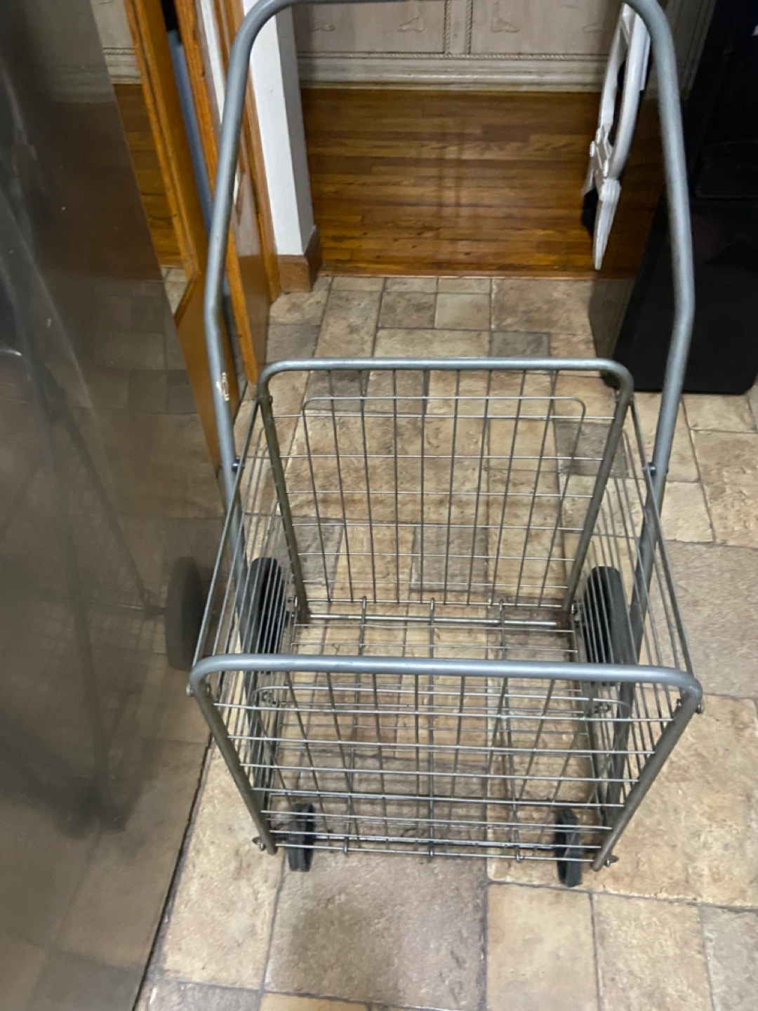 Collapsible Rolling Shopping Cart - photo 3