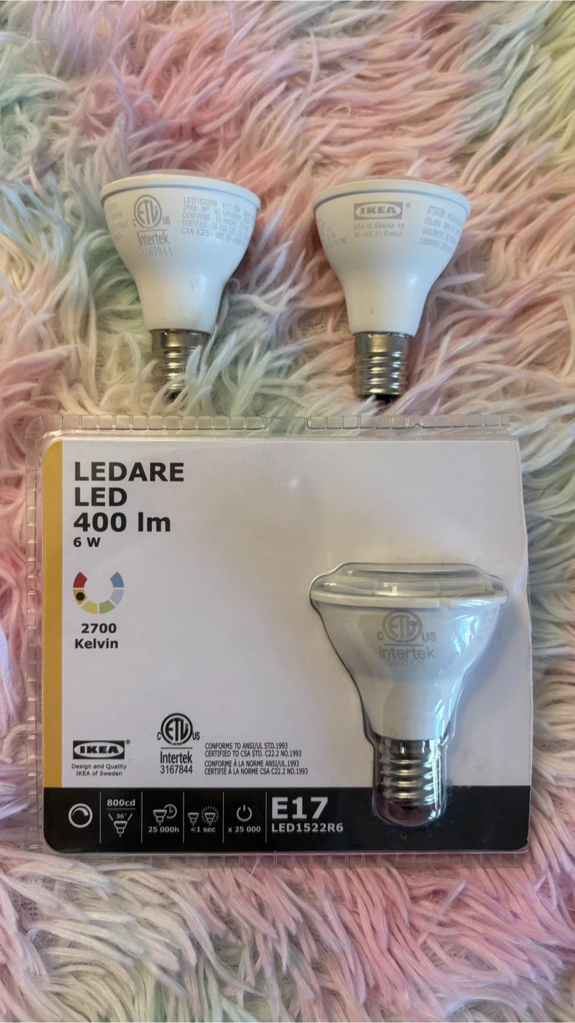 IKEA LEDARE LED Light Bulbs (x3)