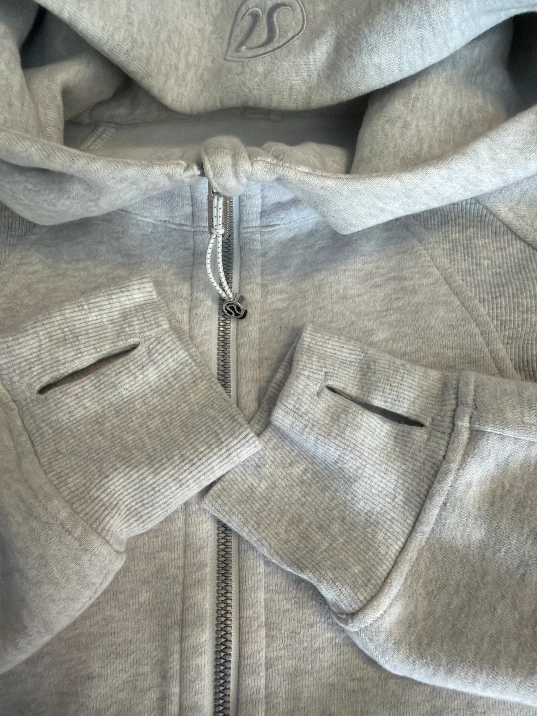 Lululemon Grey Zip-Up Hoodie - Size M/L - photo 2