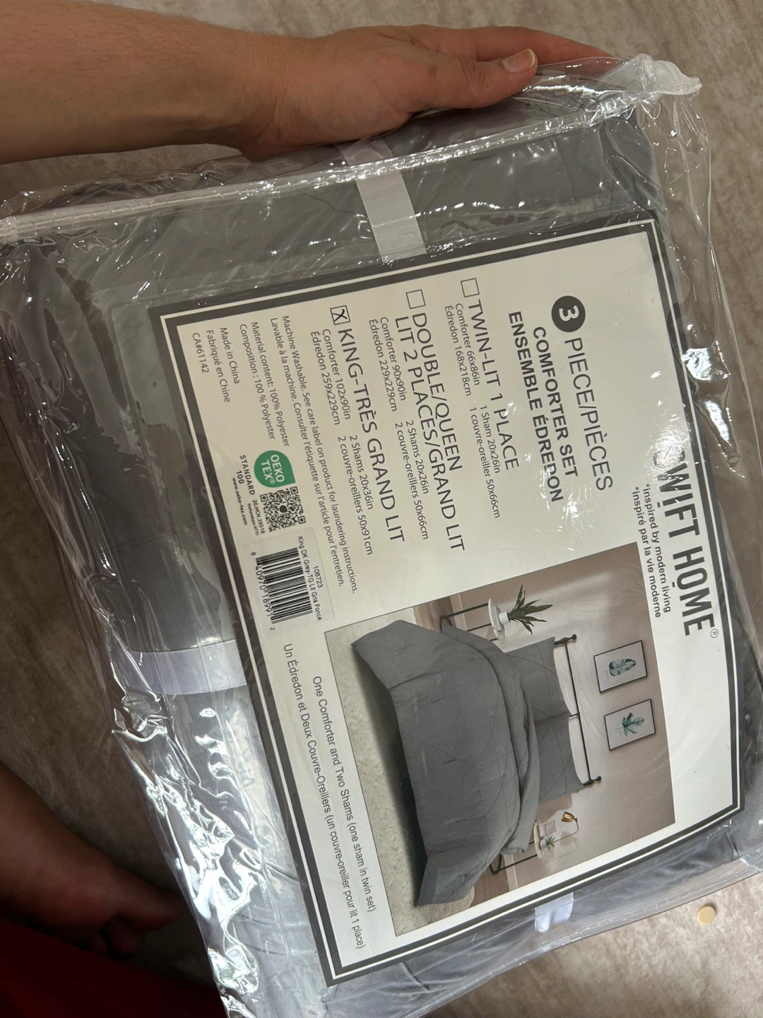 3-Piece Hartford Pintuck Comforter Set – King – $35 - photo 4