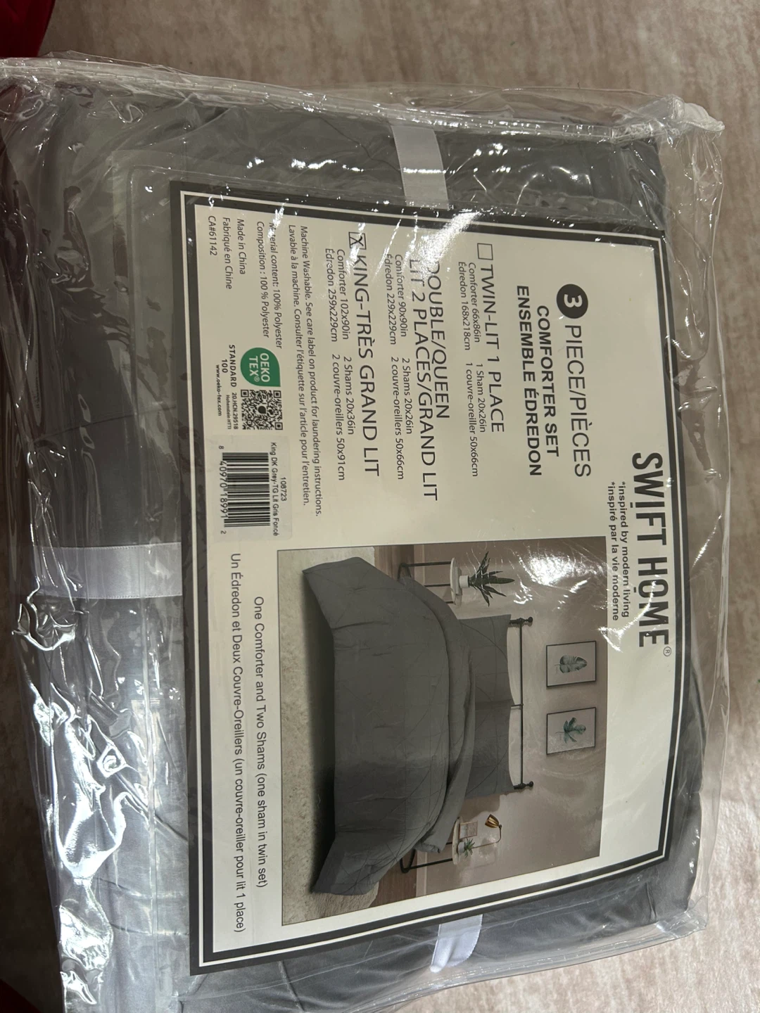 3-Piece Hartford Pintuck Comforter Set – King – $35 - photo 5