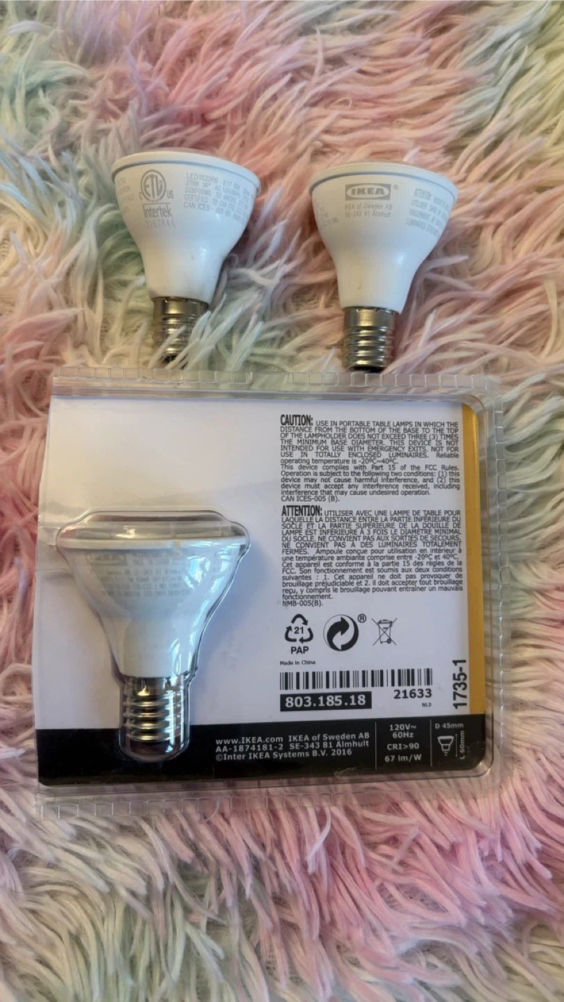 IKEA LEDARE LED Light Bulbs (x3) - photo 2