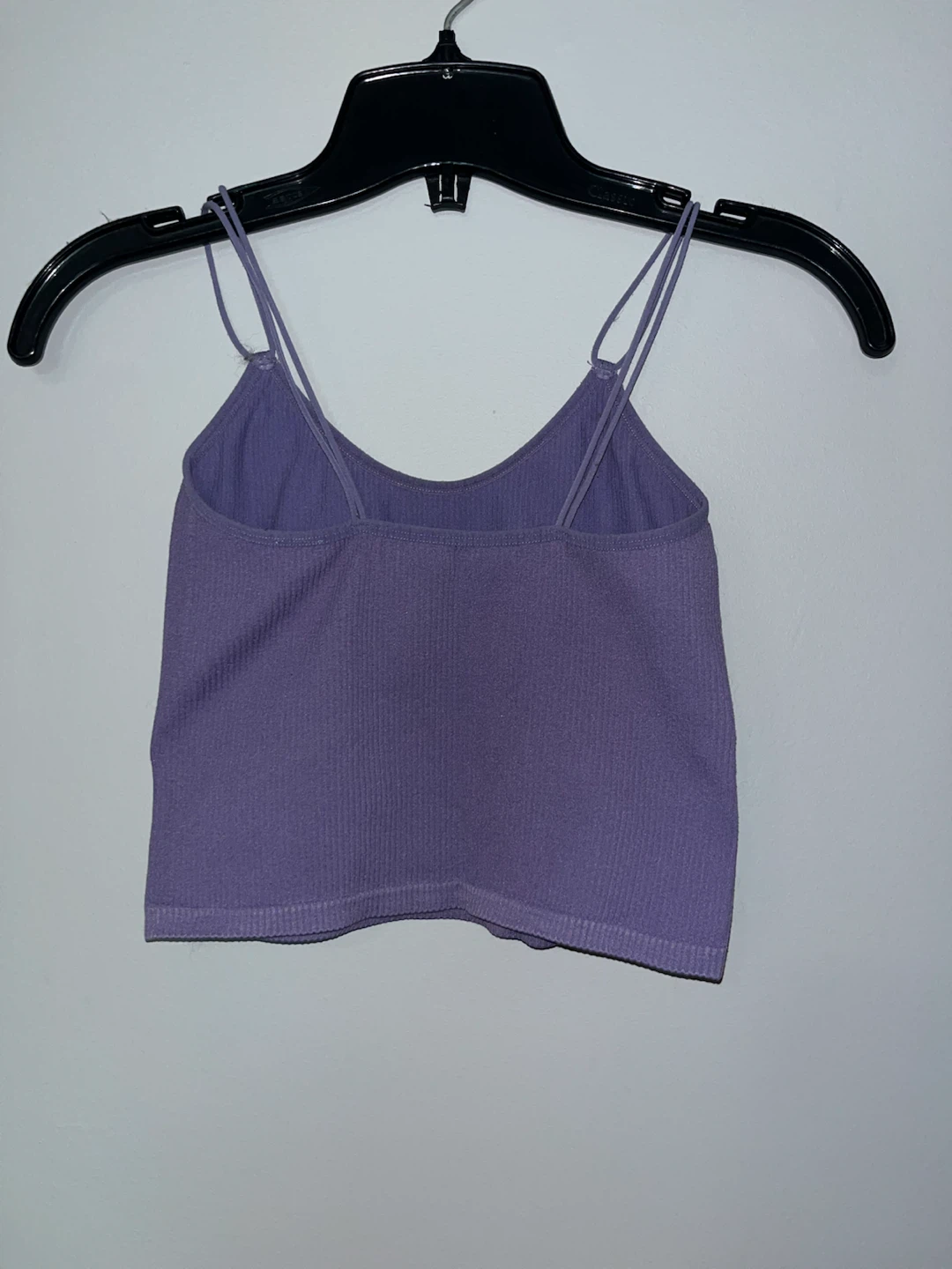 Purple Ribbed Crop top - photo 2