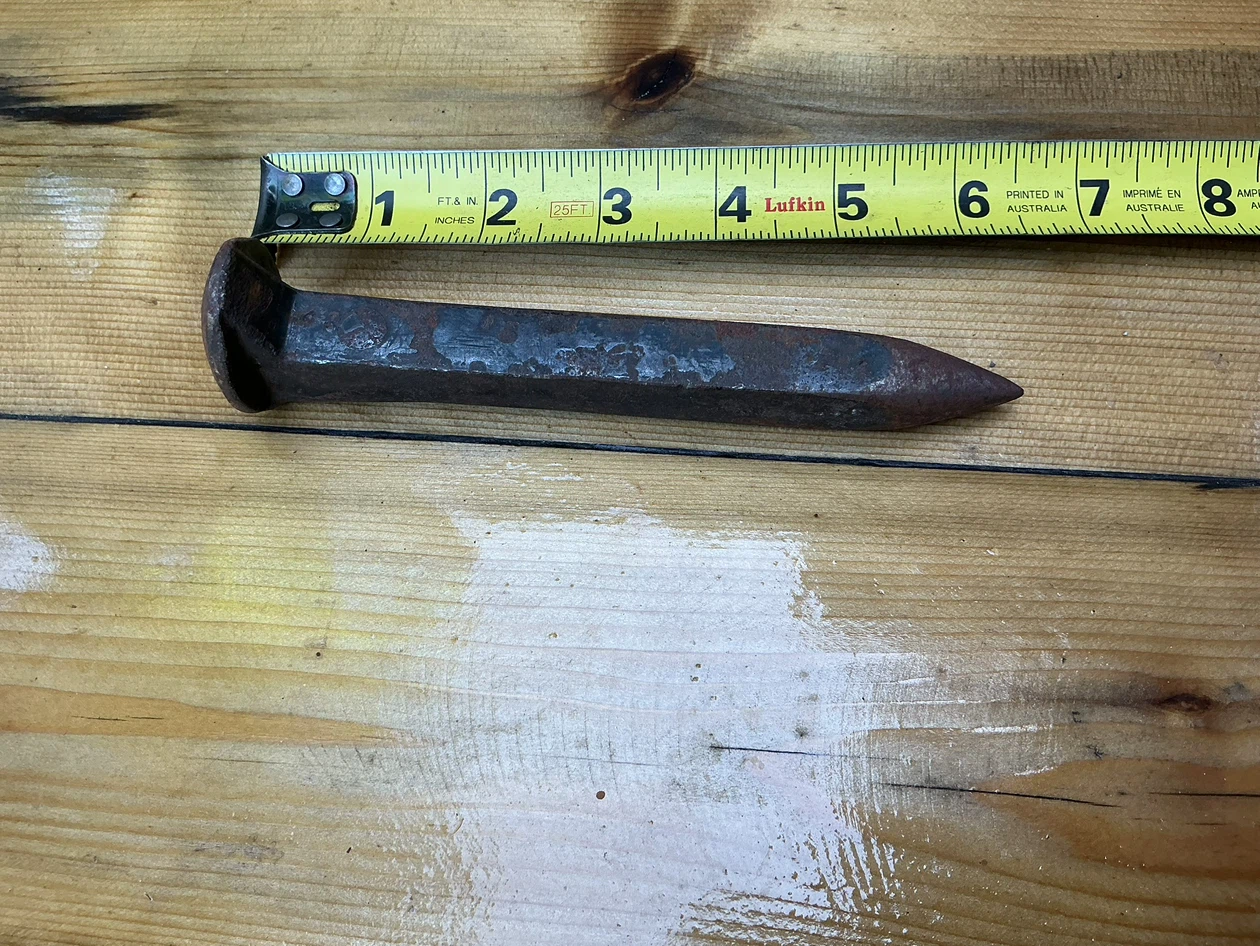 Antique Blacksmith Railroad Spike Made into an Anvil Hardy Stake