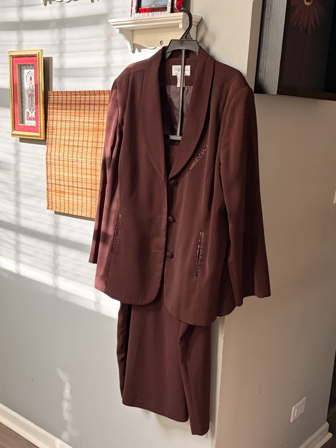Tally Taylor Women's 20W Brown Blazer and Skirt Suit