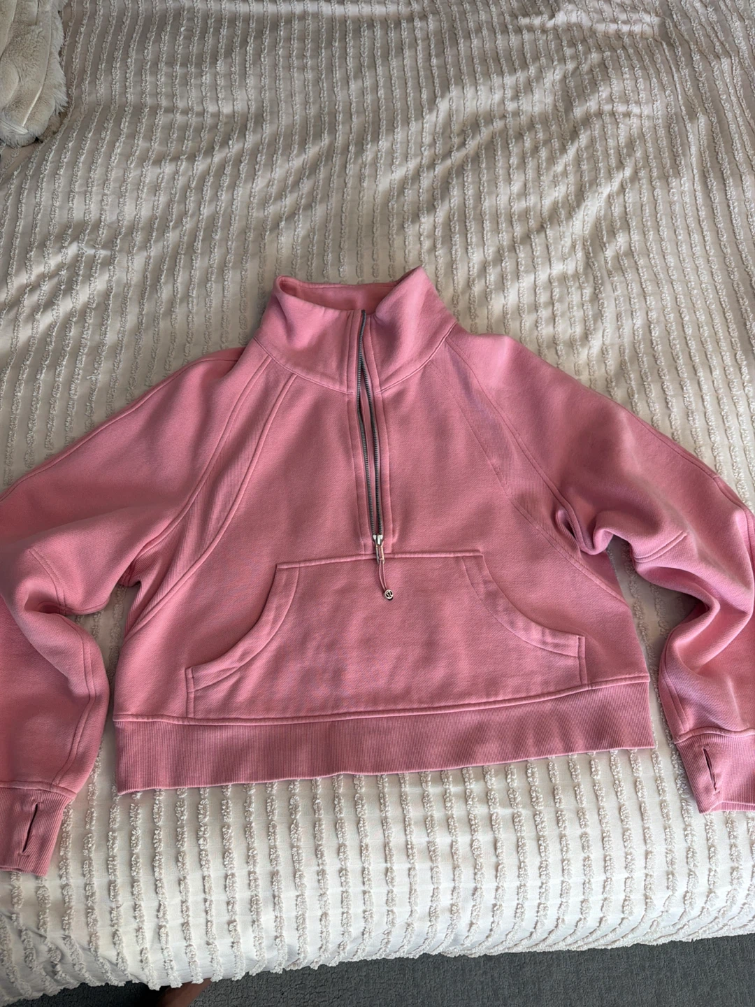Lululemon Pink Quarter Zip Sweatshirt