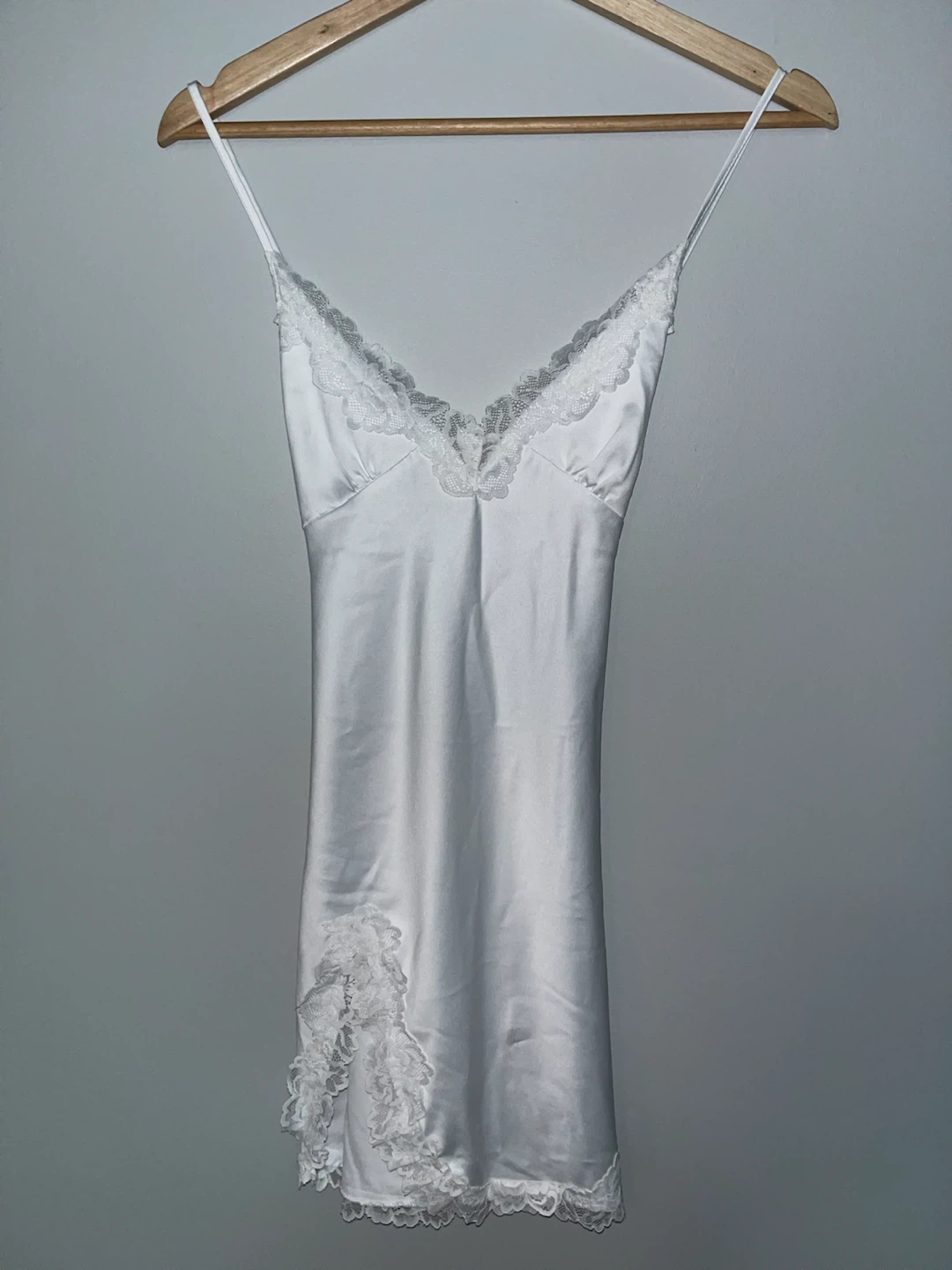 white slip dress