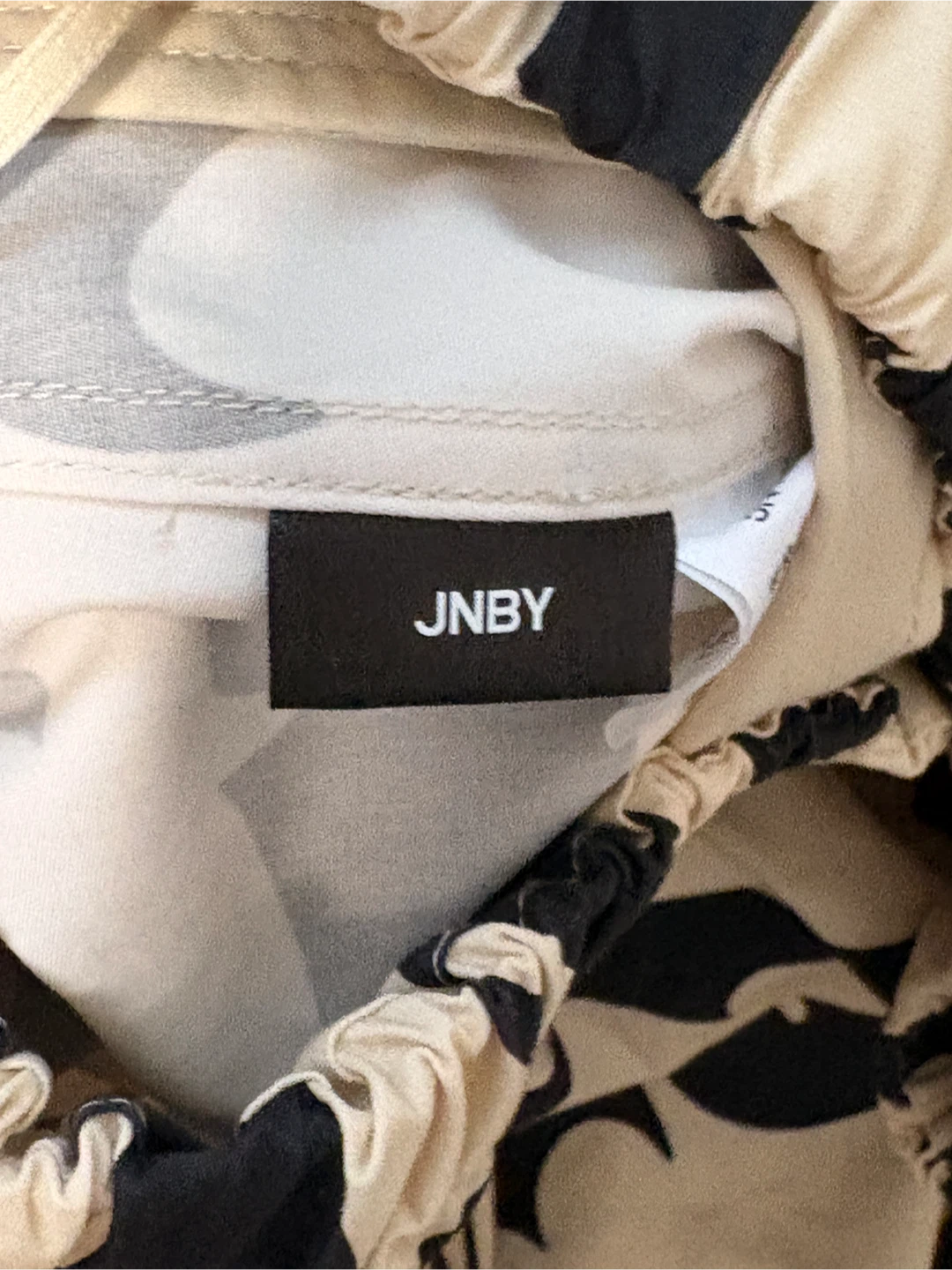 JNBY Black & Cream Patterned Skirt - photo 2