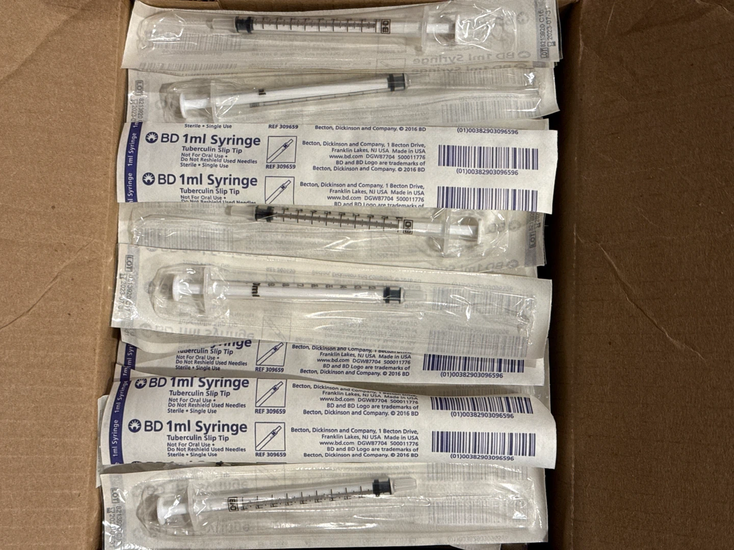 BD 1ml TB Syringe - 168 units
