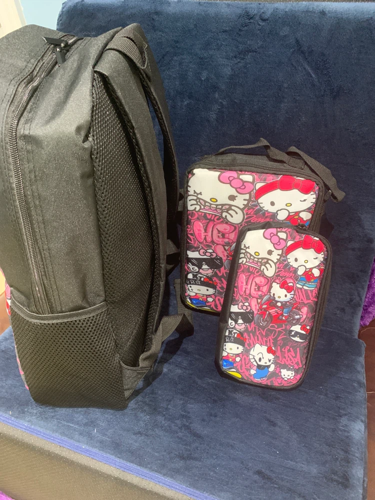 Hello Kitty Backpack, Lunch Bag & Pencil Case Set - photo 2