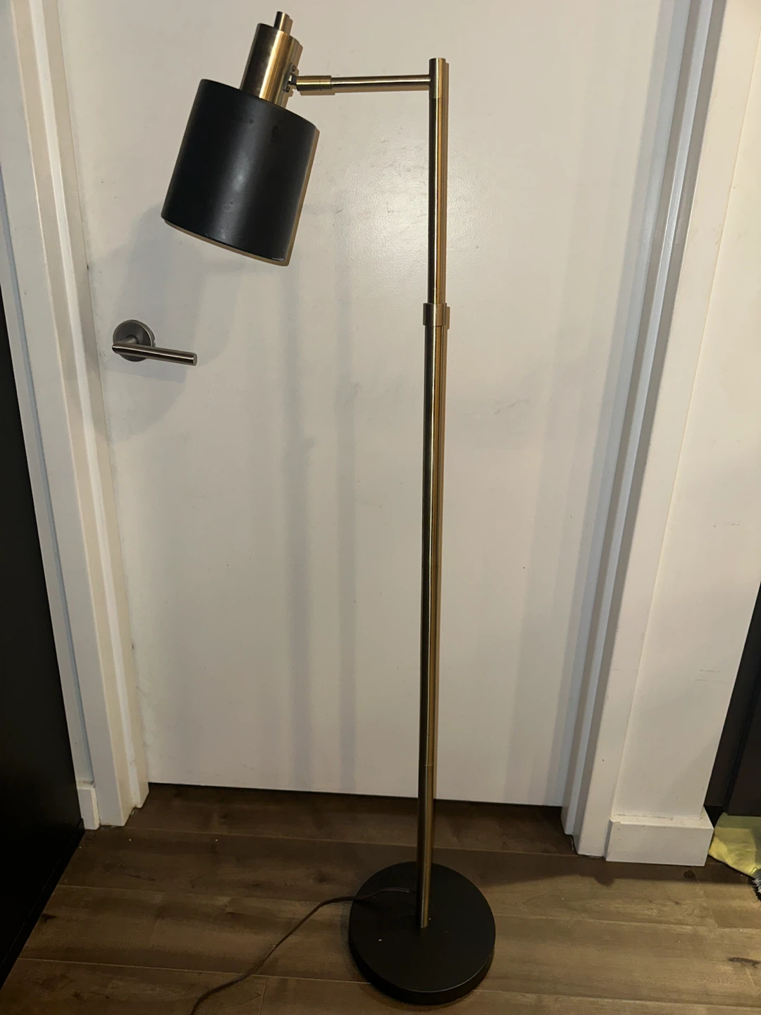 Modern Floor Lamp - Black & Brass