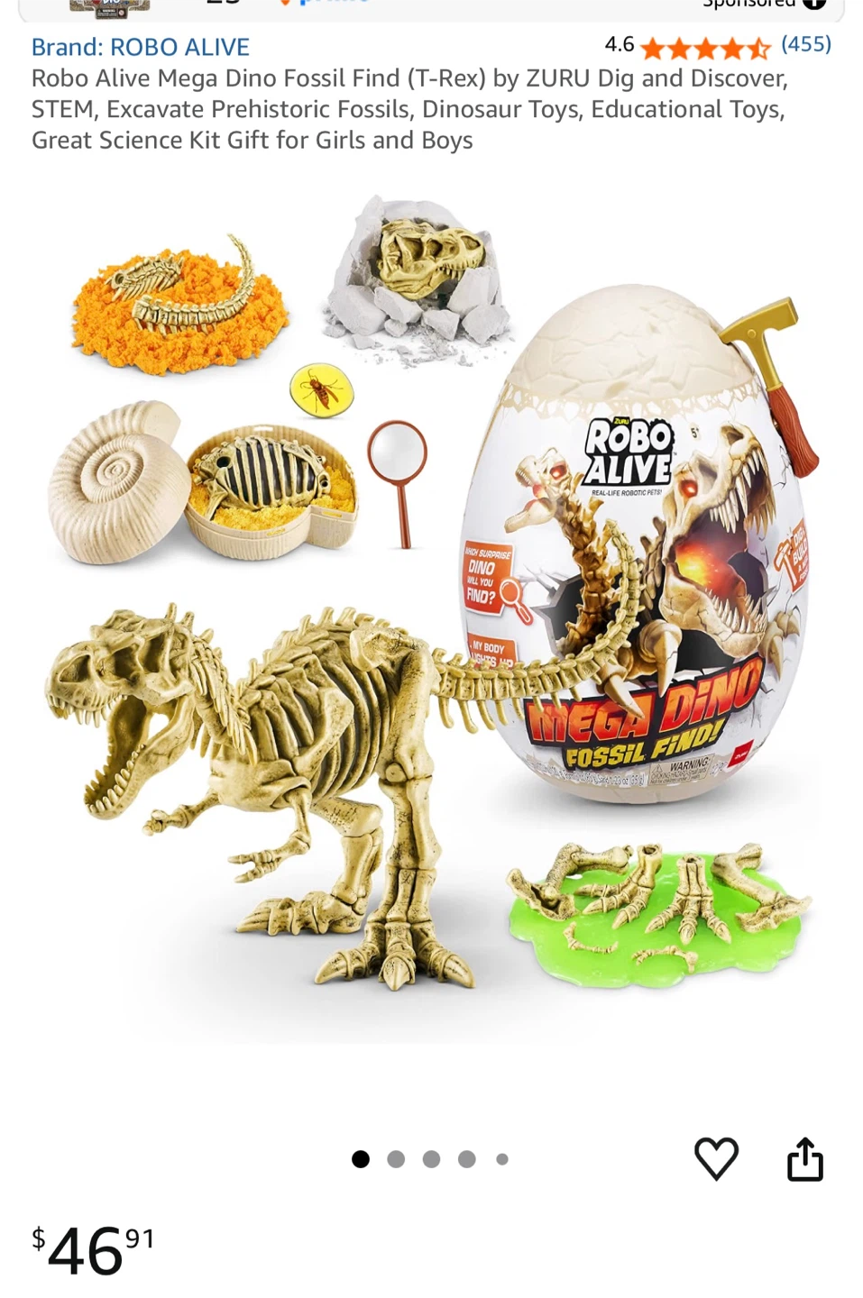 Robo Alive Mega Dino Fossil Find – ZURU 🦖
