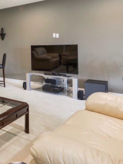 LG Flat Screen TV with Sony Home Theatre System