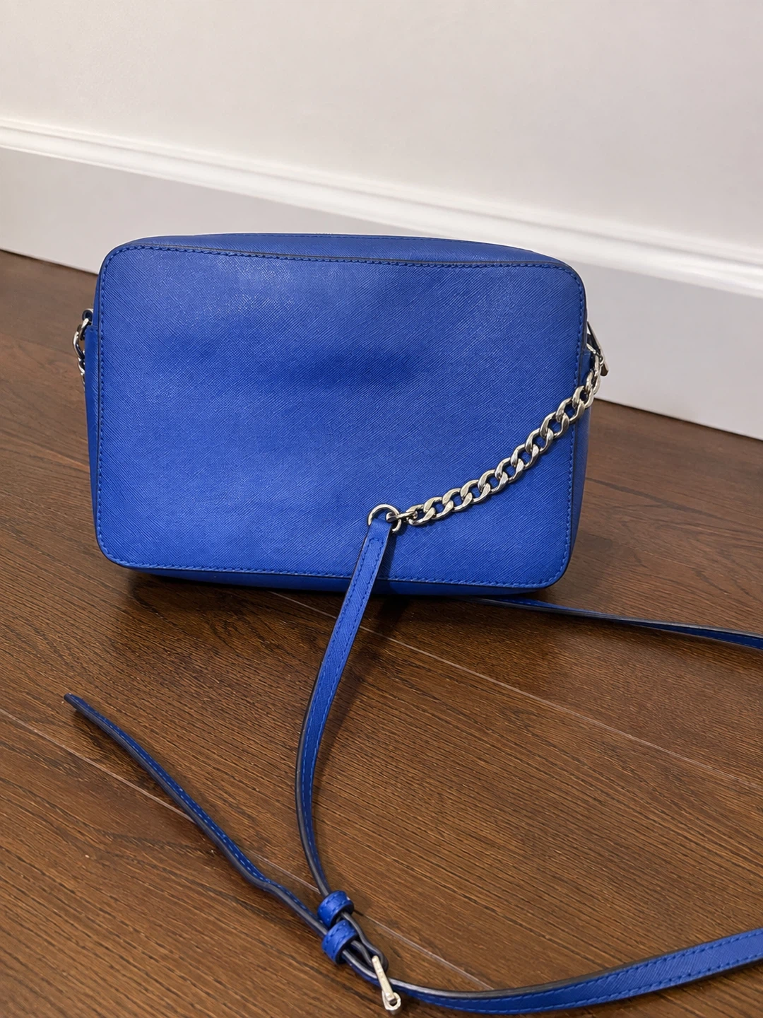Michael Kors Blue Saffiano Leather Crossbody Bag - photo 3