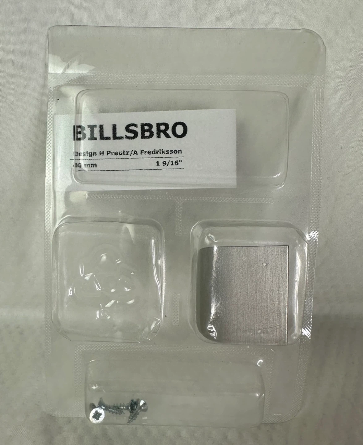 Single IKEA BILLSBRO Cabinet Handle 1 9/16” steel - photo 3