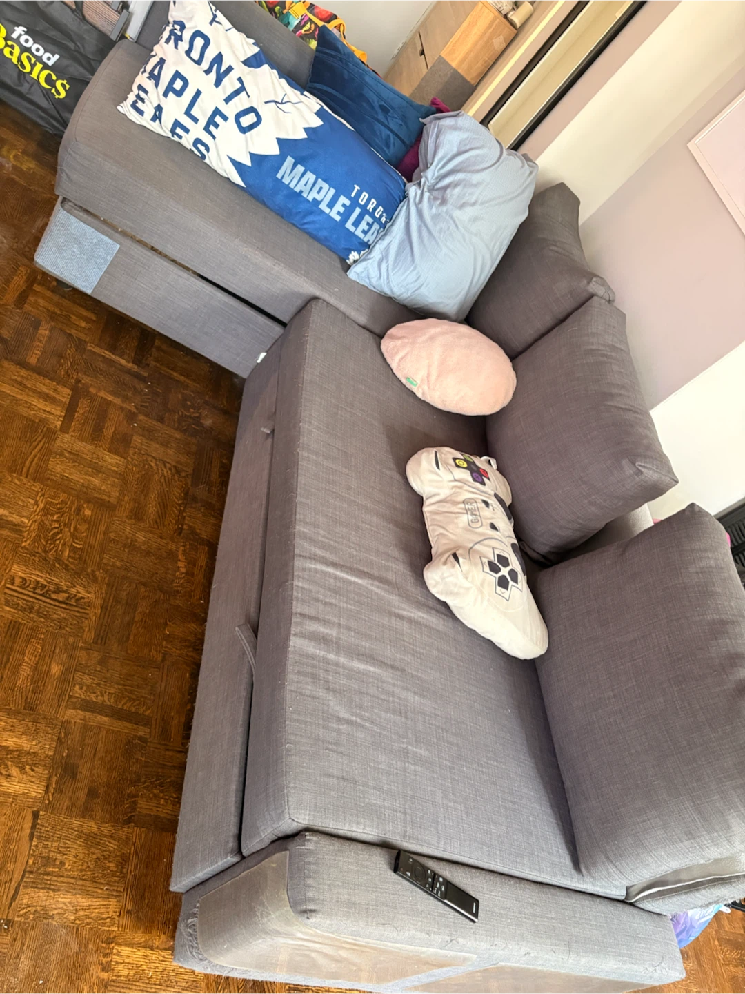 IKEA FRIHETEN corner sofa bed in grey