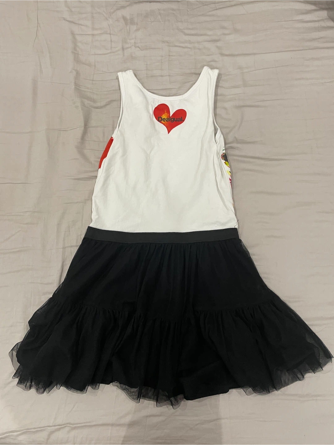 Desigual Girls Zebra & Heart Tulle Dress - photo 2