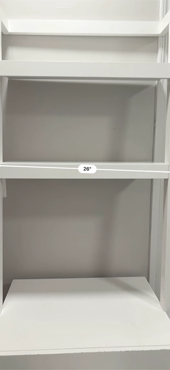 White Ladder Desk with Shelves - photo 3