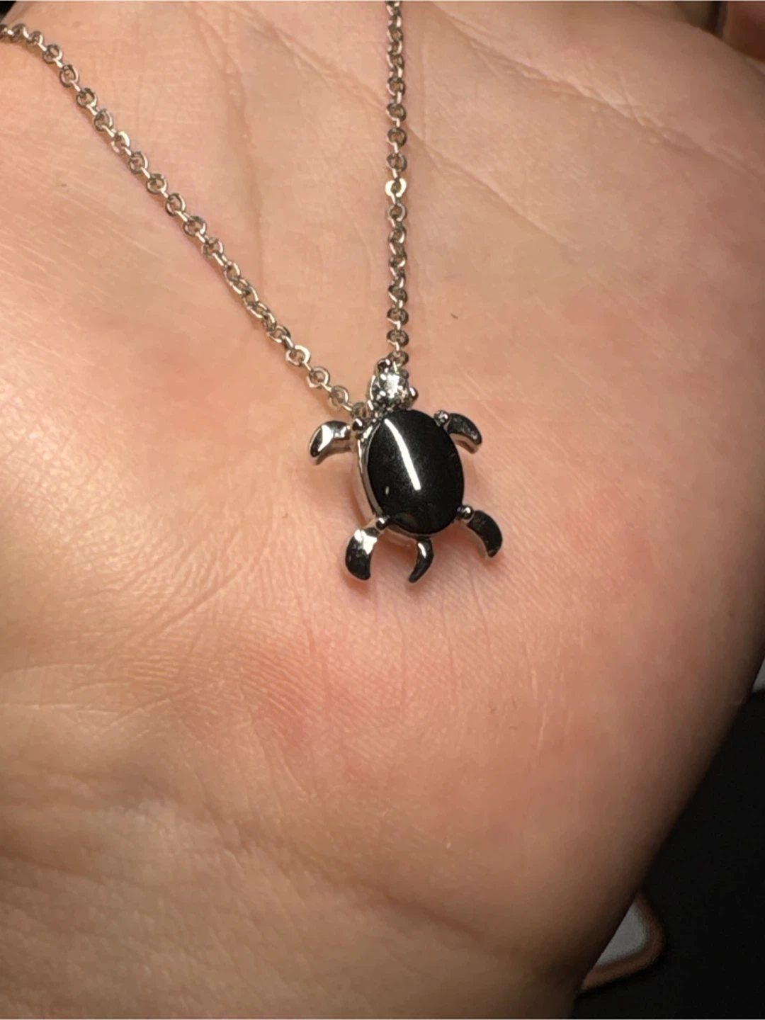 Stons Turtle Pendant Necklace with Hematite - photo 2