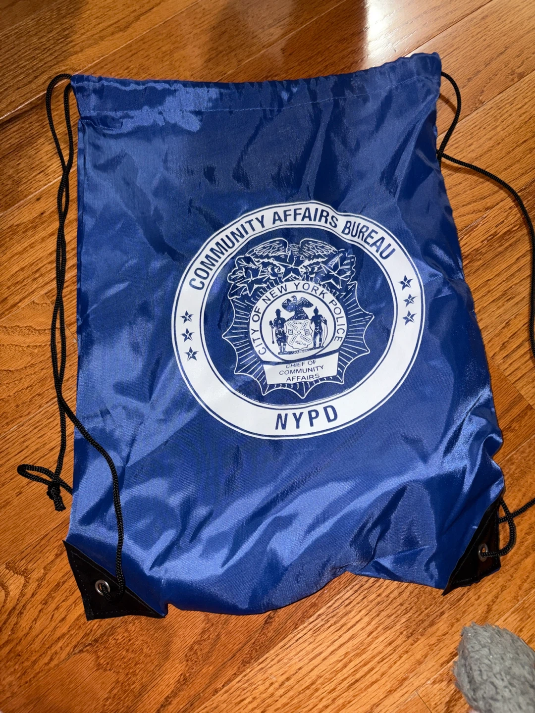 NYPD Community Affairs Bureau Drawstring Bag