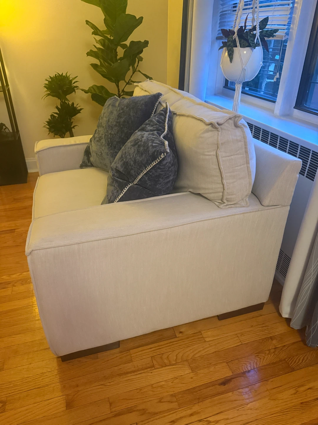 Beige/ Taupe chair and a half with Decorative Pillows - photo 3