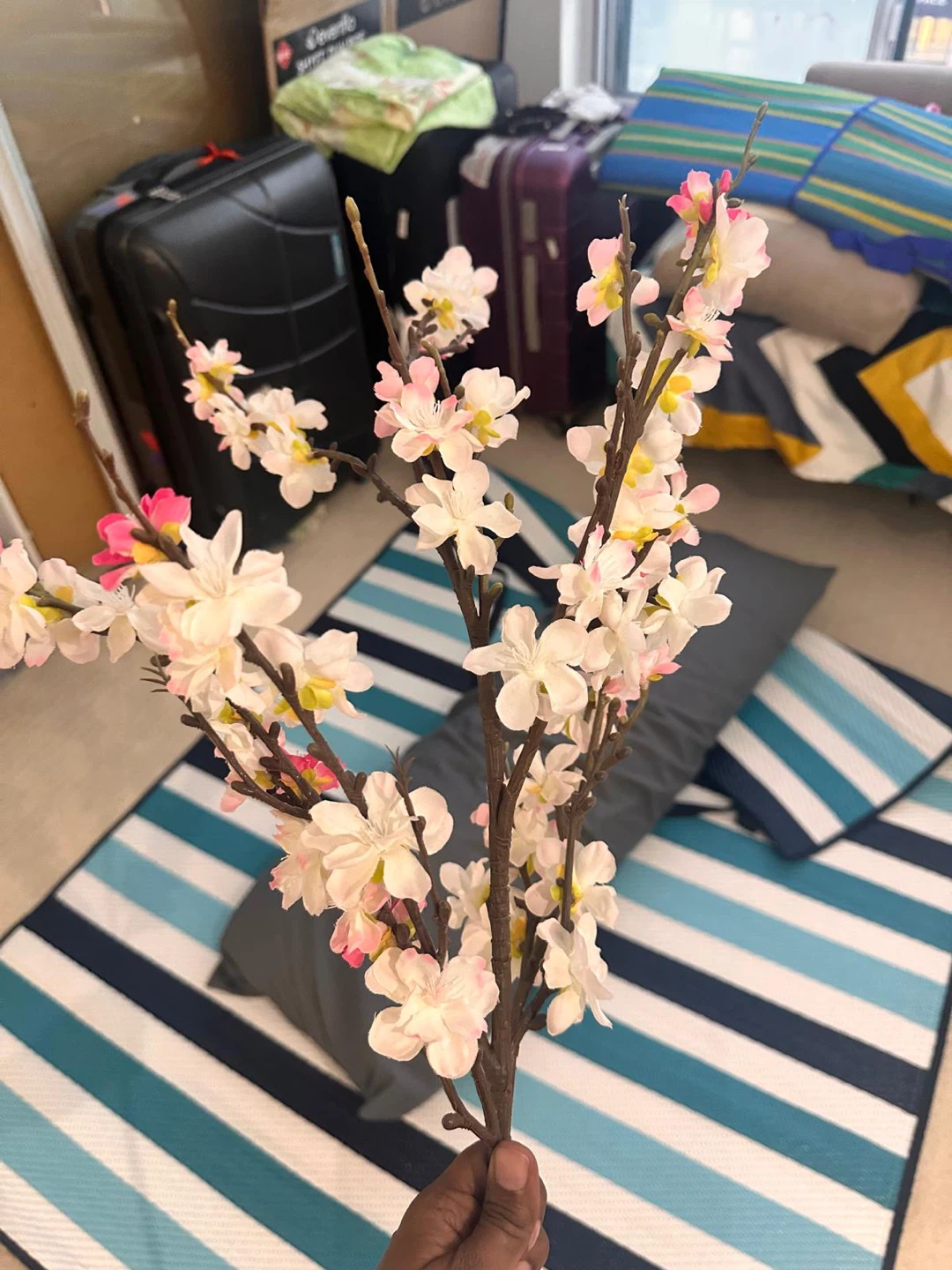 Artificial Cherry Blossom Branches (Set of 3)