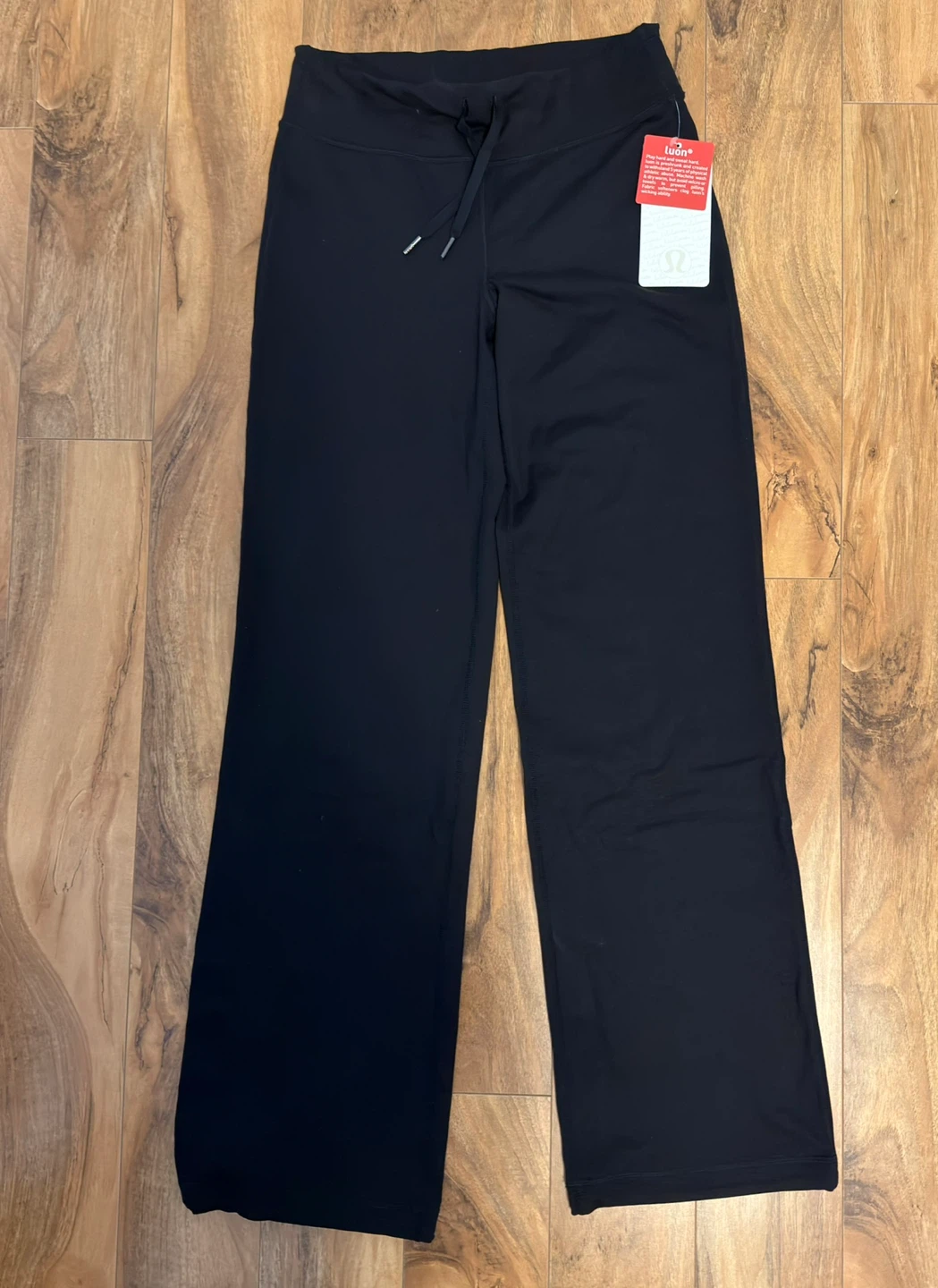 Lululemon Black Relaxed Fit Luon Pants Size 6