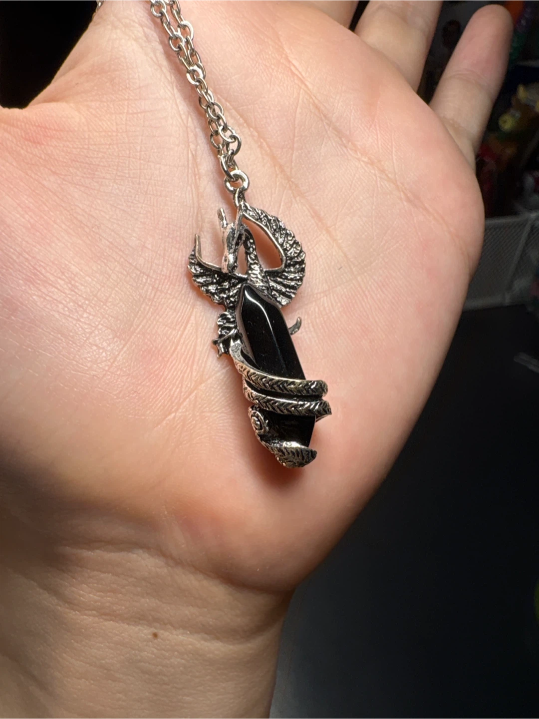 Dragon and Snake Pendant Necklace