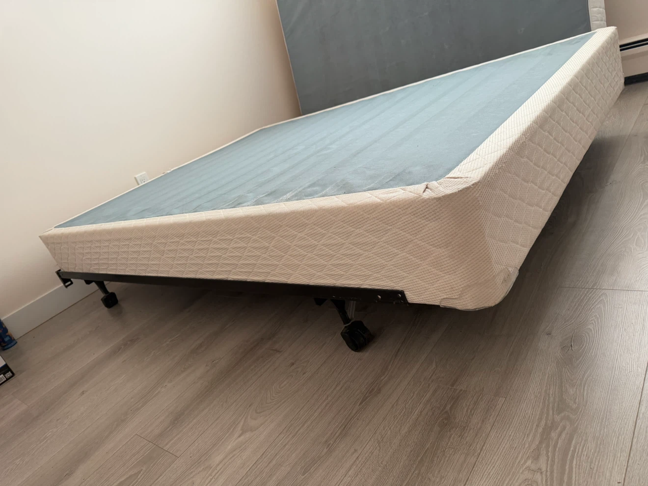 ueen Size Box Spring and Metal Bed Frame
